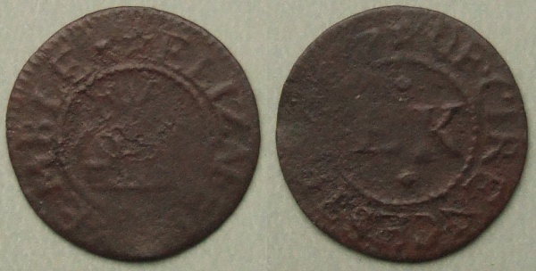 Cirencester, Elizabeth Kemble 1657 farthing